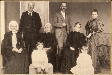 A formal archival portrait of the Rothschild family, circa late 19th century